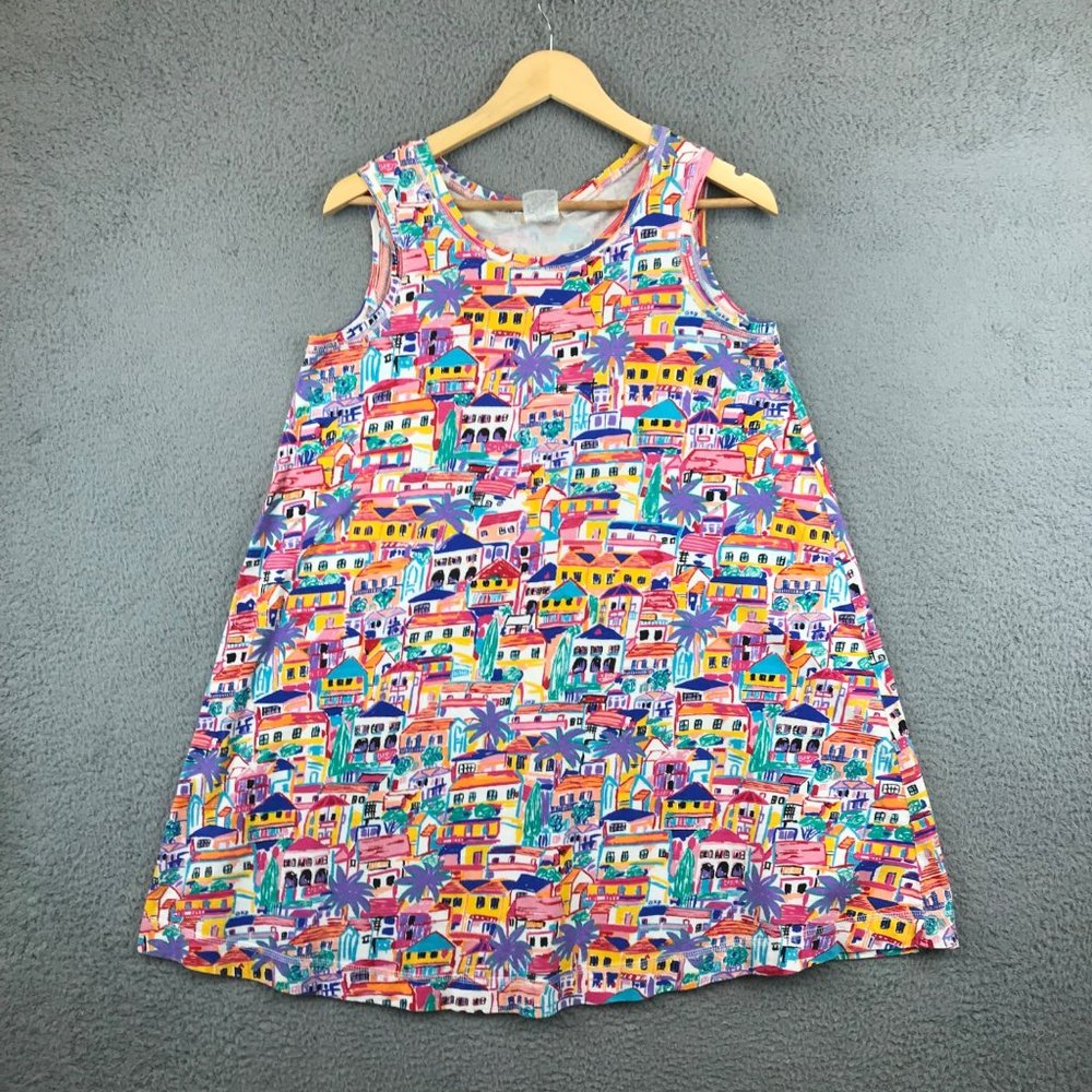 Vintage Done Art and Design Dresses Abstract Print Tank size XS